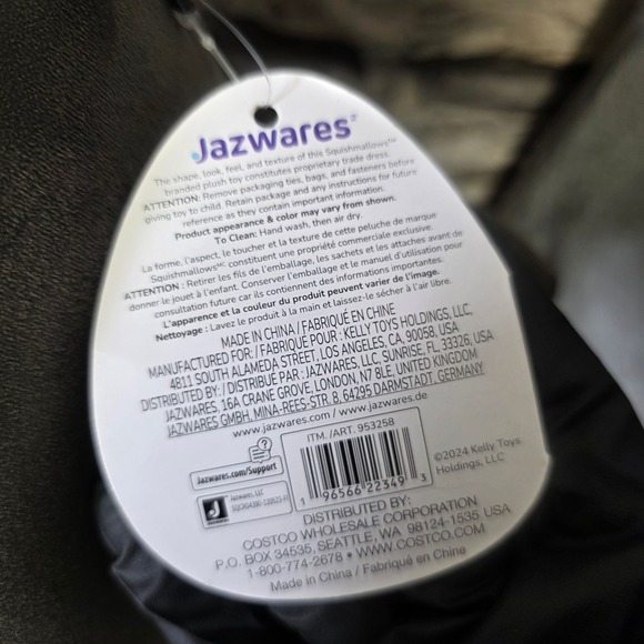 Squishmallows Aldous Fruit Bat Plush Black Teal Original Jazwares - Picture 7 of 14